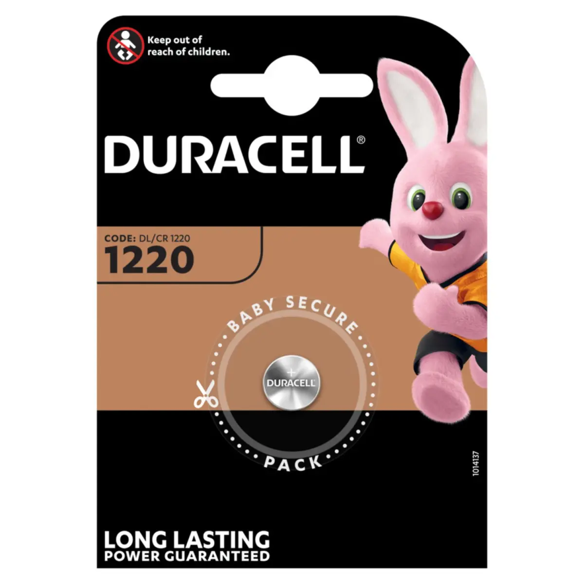 Duracell Lithium Knopfzelle CR1220 Batterie 3V – 1er Blister MHD 31.12.33