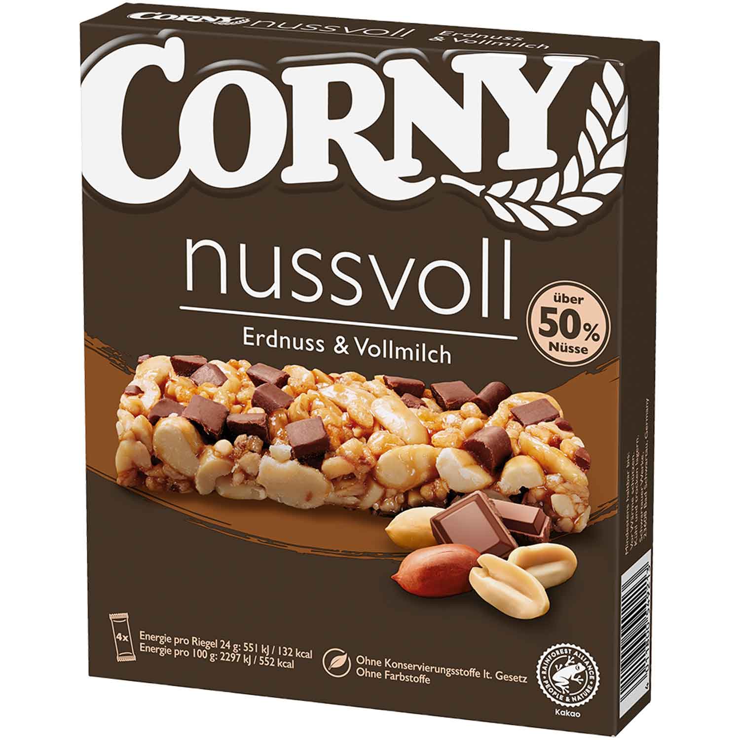 Nussvoll, Erdnuss & Vollmilch, Schokoriegel, Nussauflauf, Schokoladenmix