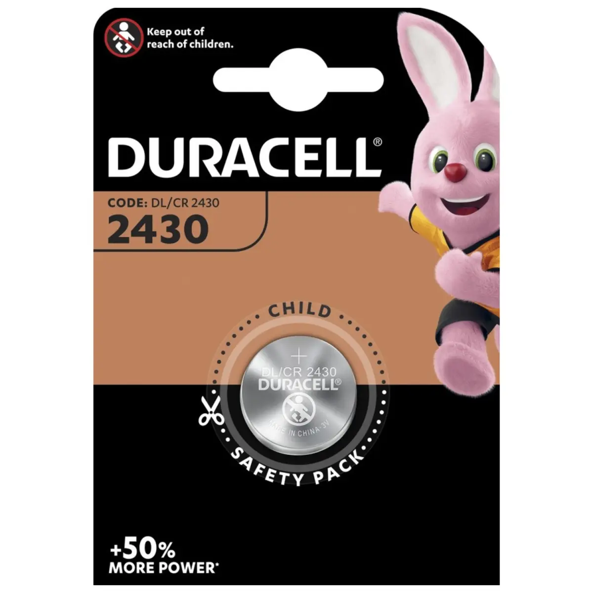 Duracell Lithium Knopfzelle CR2430 Batterie 3V – 1er Blister MHD 30.12.33
