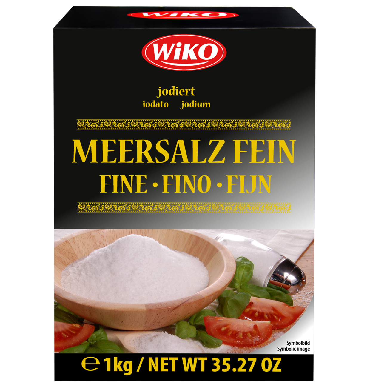 Wiko Meersalz jodiert fein 1kg MHD 26.02.28