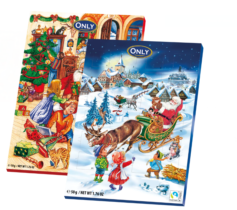 Only Milchschokolade Adventskalender 50g MHD 24.06.28
