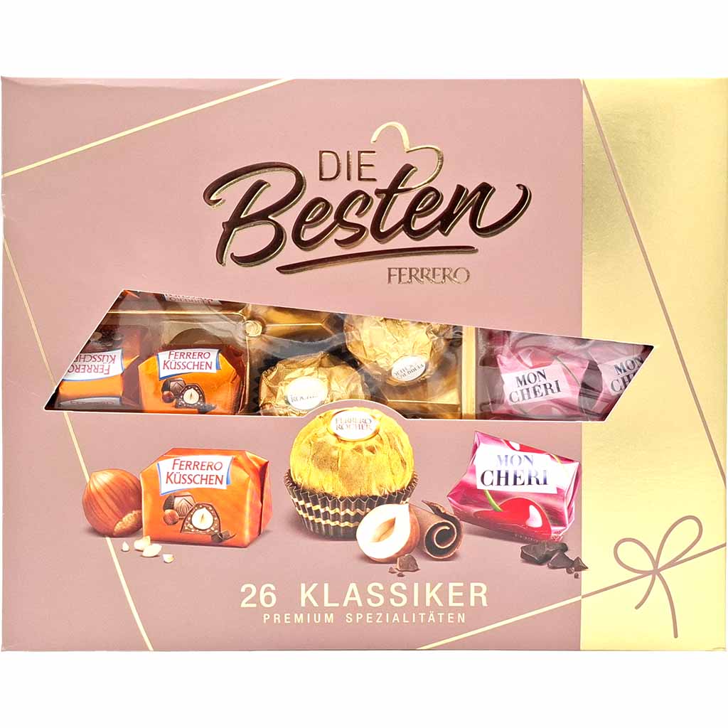 Schokoladenbox, Kuschelplätzchen, Pralinen, Klassiker, Premiummischung