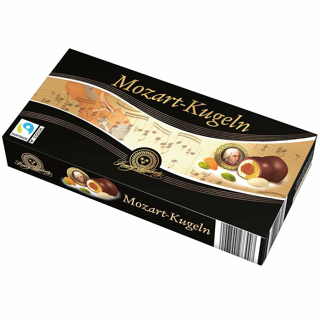 Henry Lambertz Mozart-Kugeln Pralinen Zartbitter 200g MHD 30.10.26