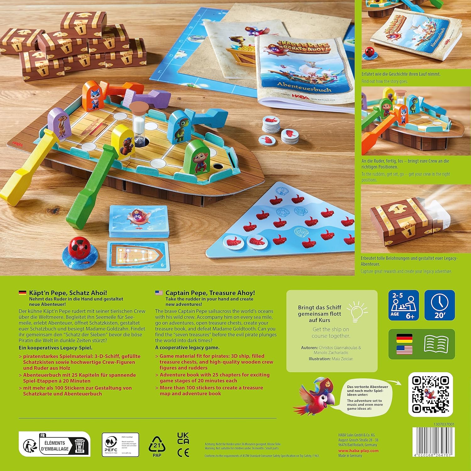 Brettspiel, Piraten, Schatz, Miniaturen, Karten
