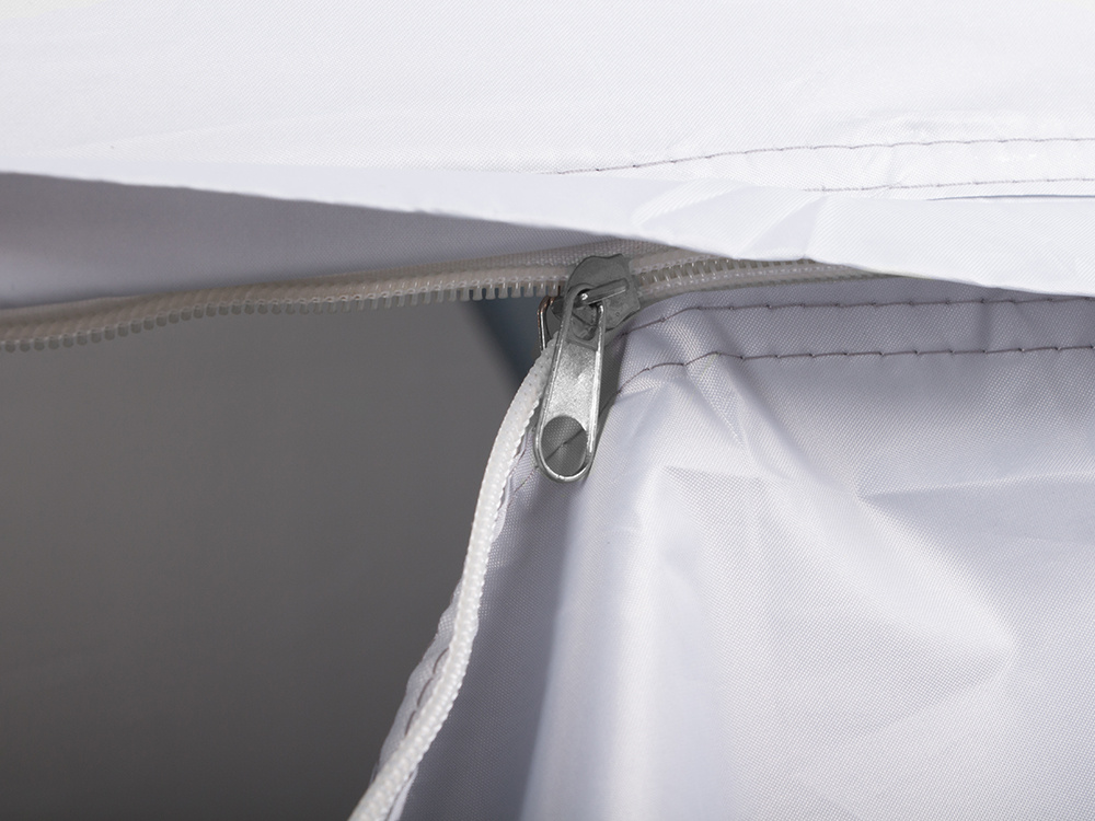 Reißverschluss, Zipper, Kissenbezug, Hülle, Weiß