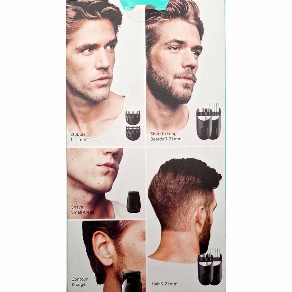 Haartrimmer, Beard trimmer, Beard kit, Kopfhaar, Körperhaar, Beardtrimmer, Haarschneider, Trimmeraufsätze, Kleine Flächen rasieren, Kontur/Edge