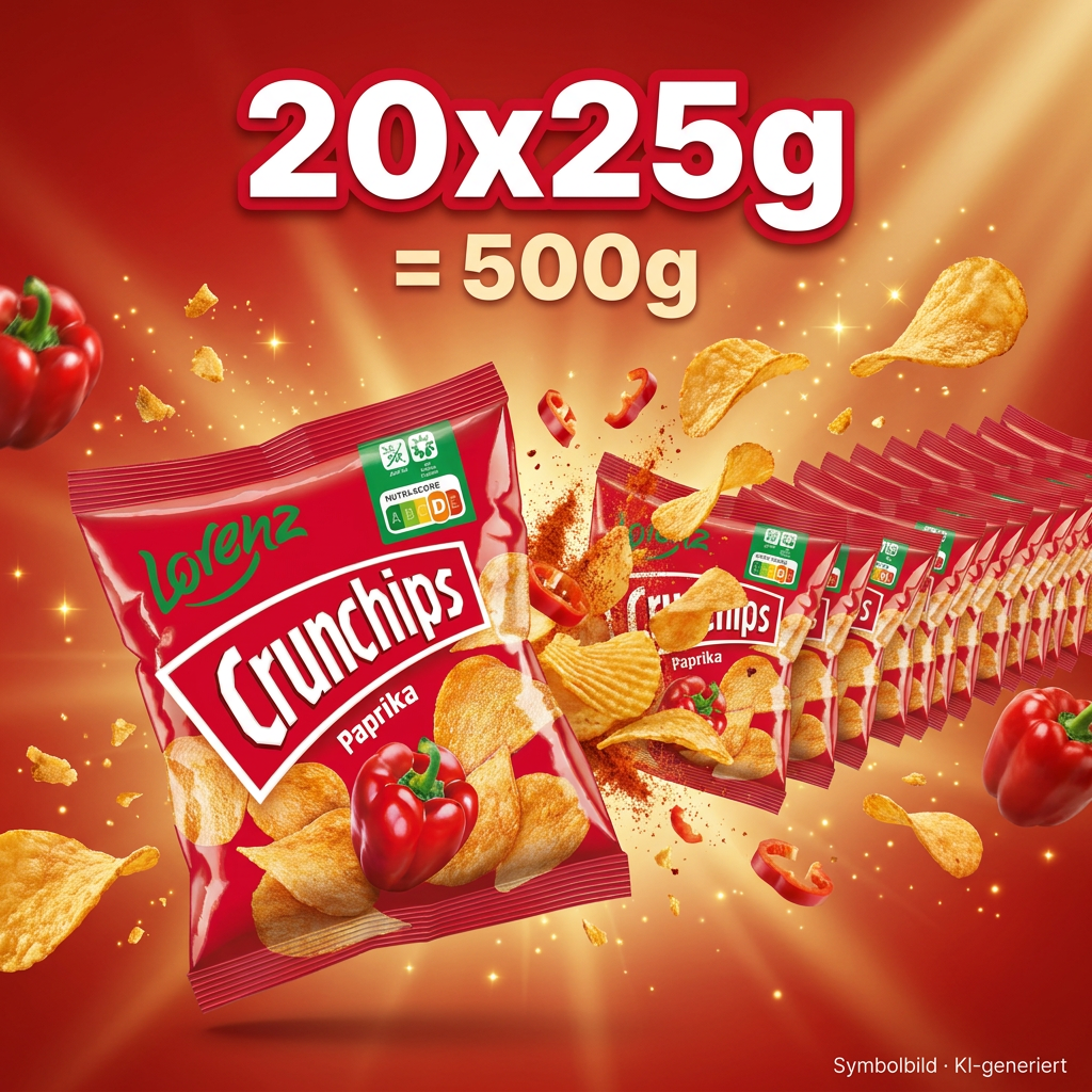 Chips, Snack, Paprika, Kornchips, Paprika-Chips