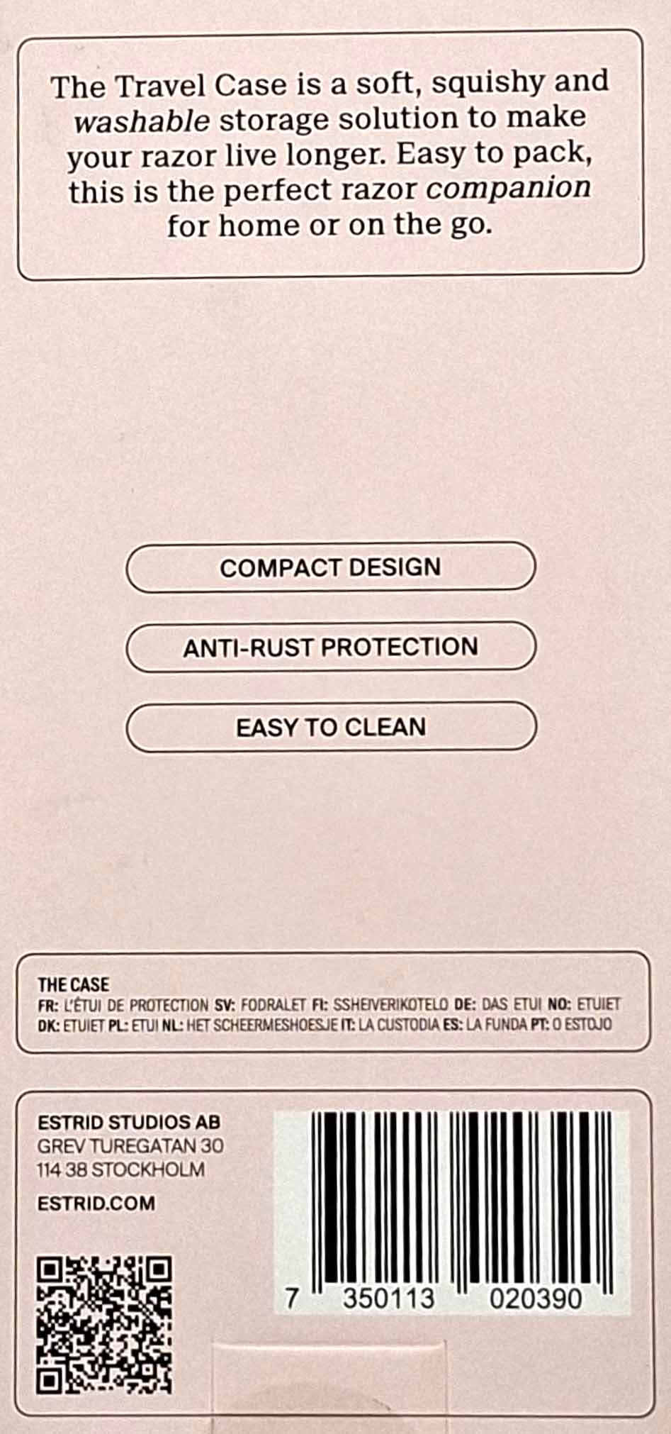 kompaktes design, anti-rust schutz, leicht zu reinigen, rasierklingenetui, reisetasche