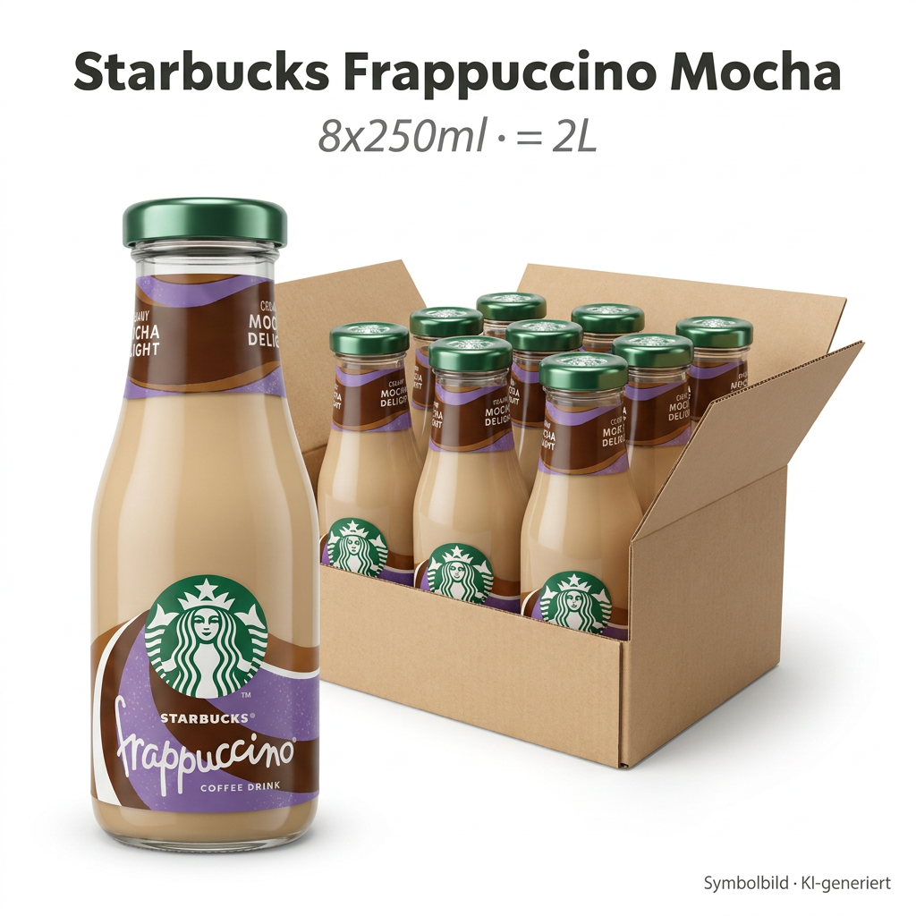 Kaffee-Likör, Starbucks, Frappuccino, Flasche, Kartonbox