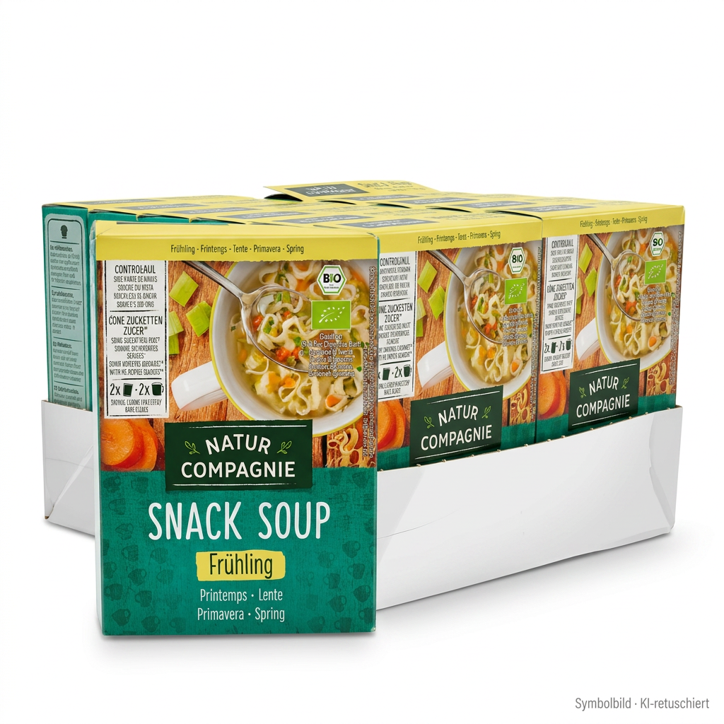 Snack Soup, Natur Compagnie, Frühling, Gemüsesuppe, Vorratspackung