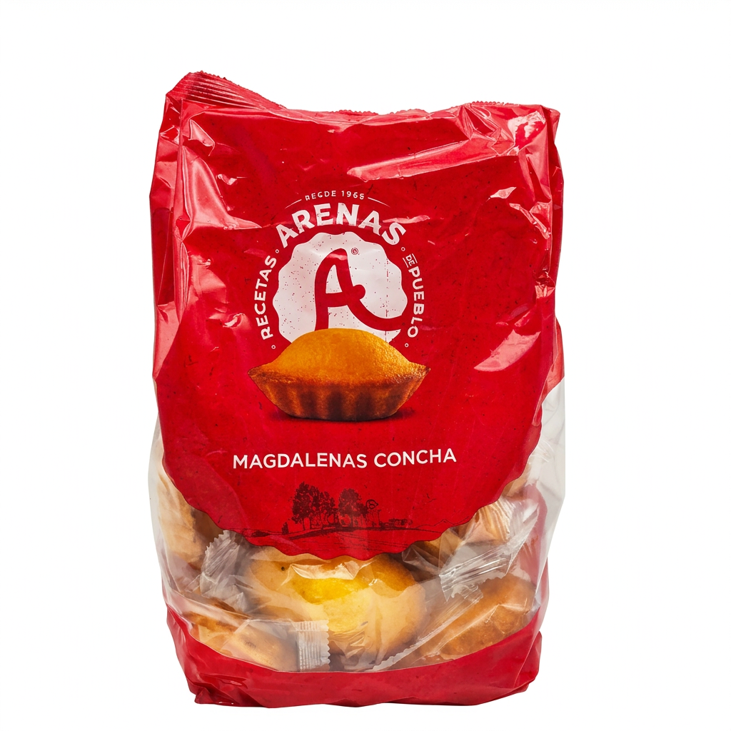 Kekse, Magdalenas Concha, Backware, Snack, Rote Verpackung