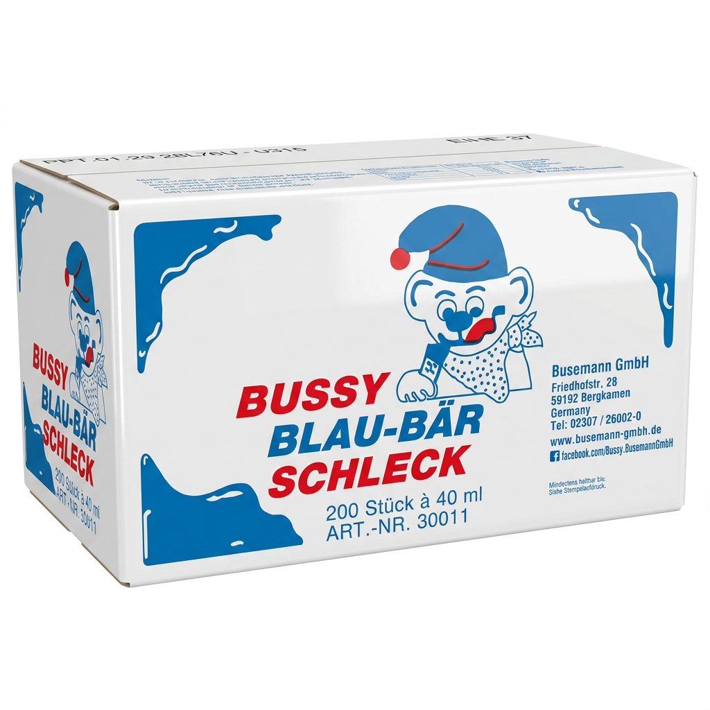Weihnachtsfigur, Bär, Schleck, Blau, Boxen-Artikels