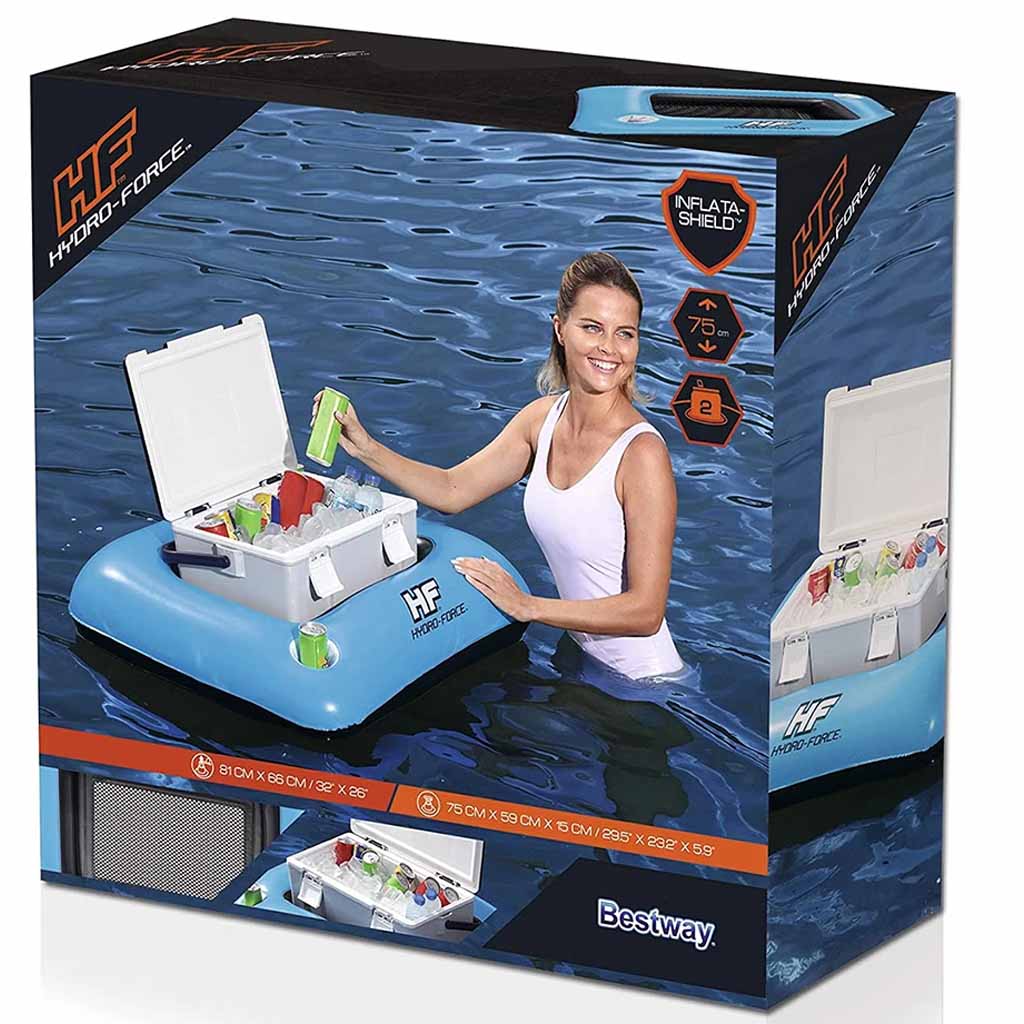 Isoliertes Boot, Schwimmendes Kühlbox, Camping Coolbox, Aufblasbares Floß, Booster Kühlschrank