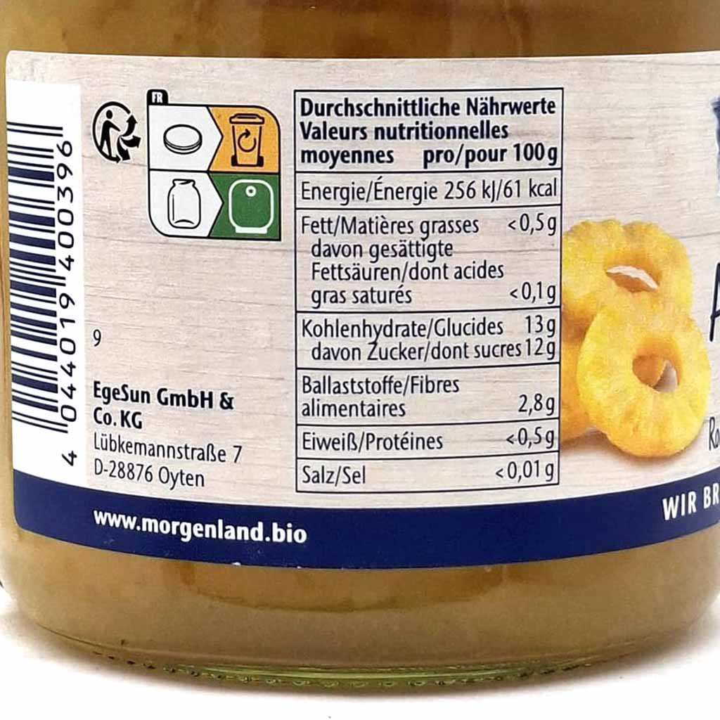 Glas, Pflaumenmus, Nährwerte, Etikett, Lebensmittel