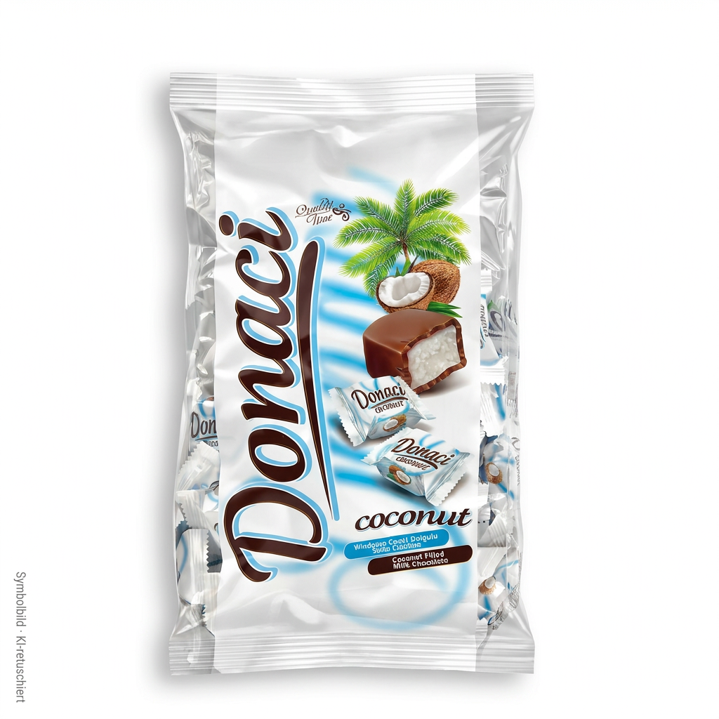 Kokosnussriegel, Kokos, Schokoriegel, Snack, Vollmilch-Kokos