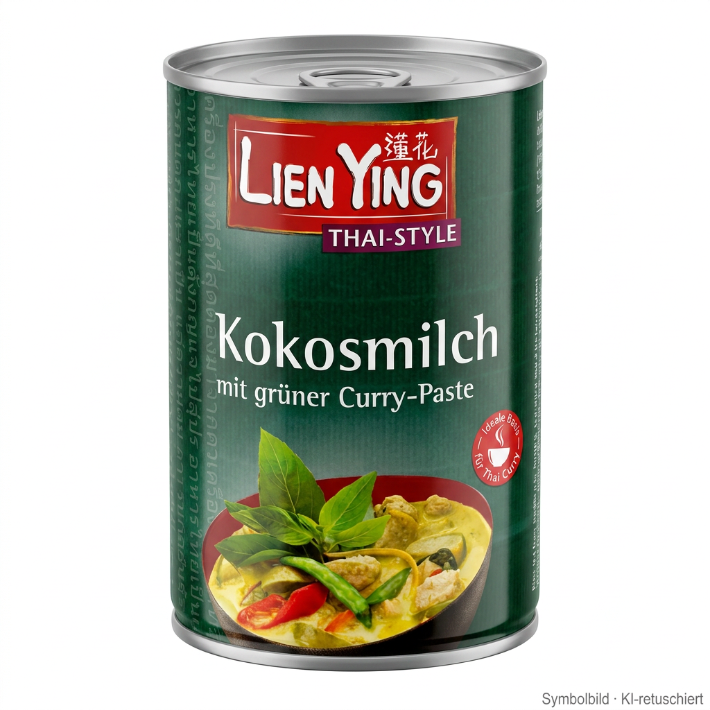 Kokosmilch, Thai-Style, grüner Curry-Paste, Curry, Konservendose