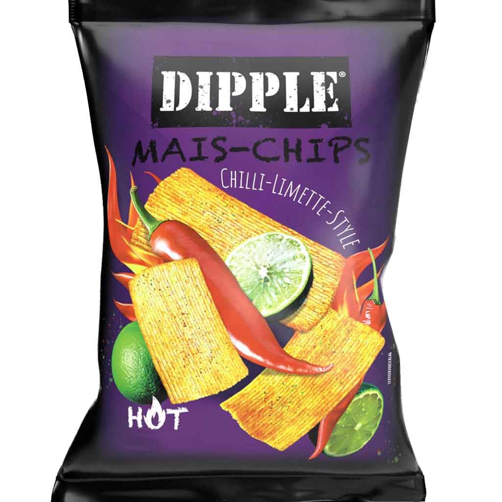 Dipple Mais Chips Chilli-Limette-Style 90g MHD 13.08.27