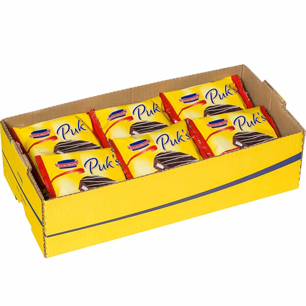 18x Kuchenmeister Puks Dessertkuchen á 62g=1476g MHD 03.09.26