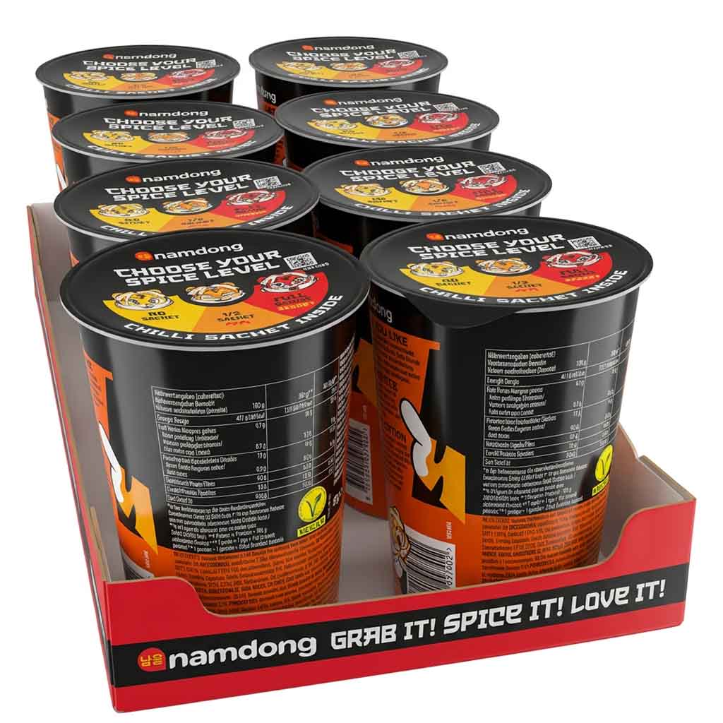 Instant-Nudel, Chili, Snack-Behälter, Paket, Nudelgericht