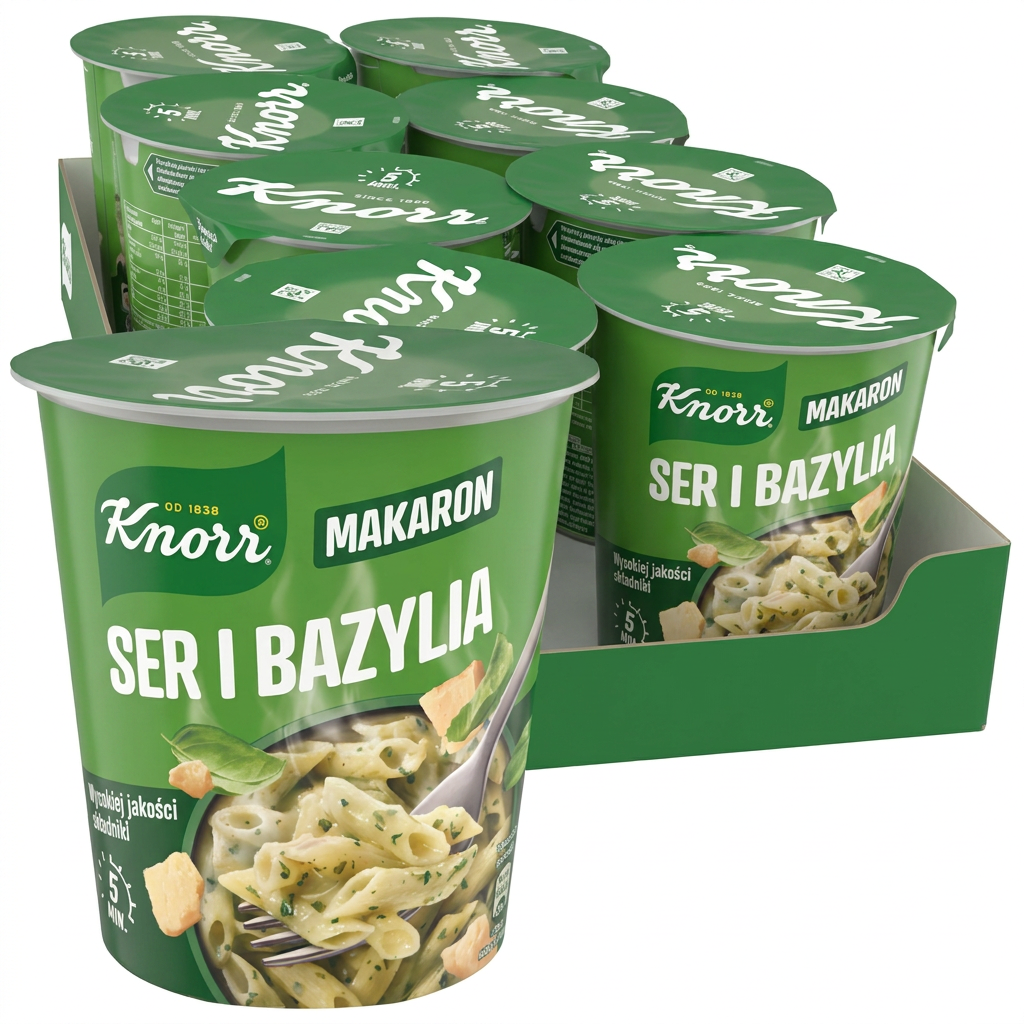 Makaron, Ser i bazylia, Knorr, makaron z serem, Przyprawy i zioła