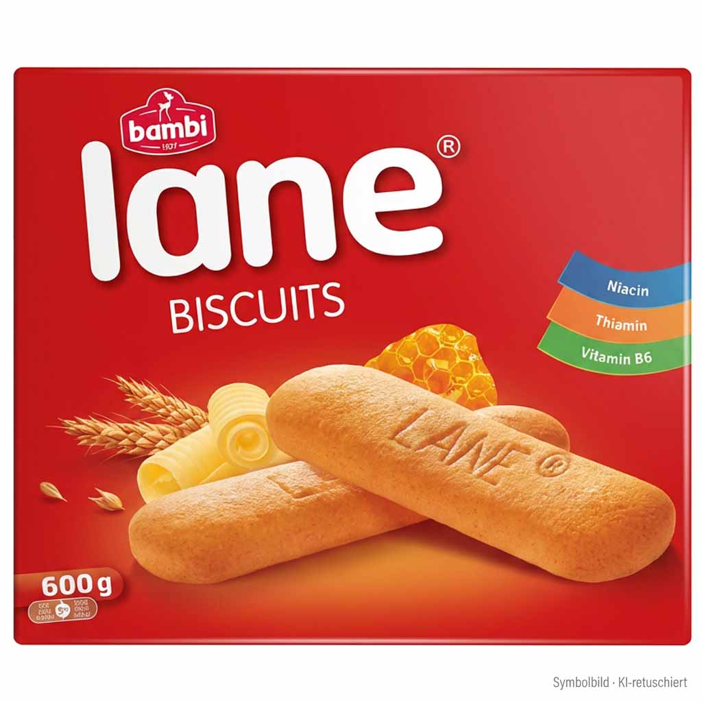 Lange Biscuit, Keks, 600 g, Bambi Marke, Niacin Thiamin Vitamin B6