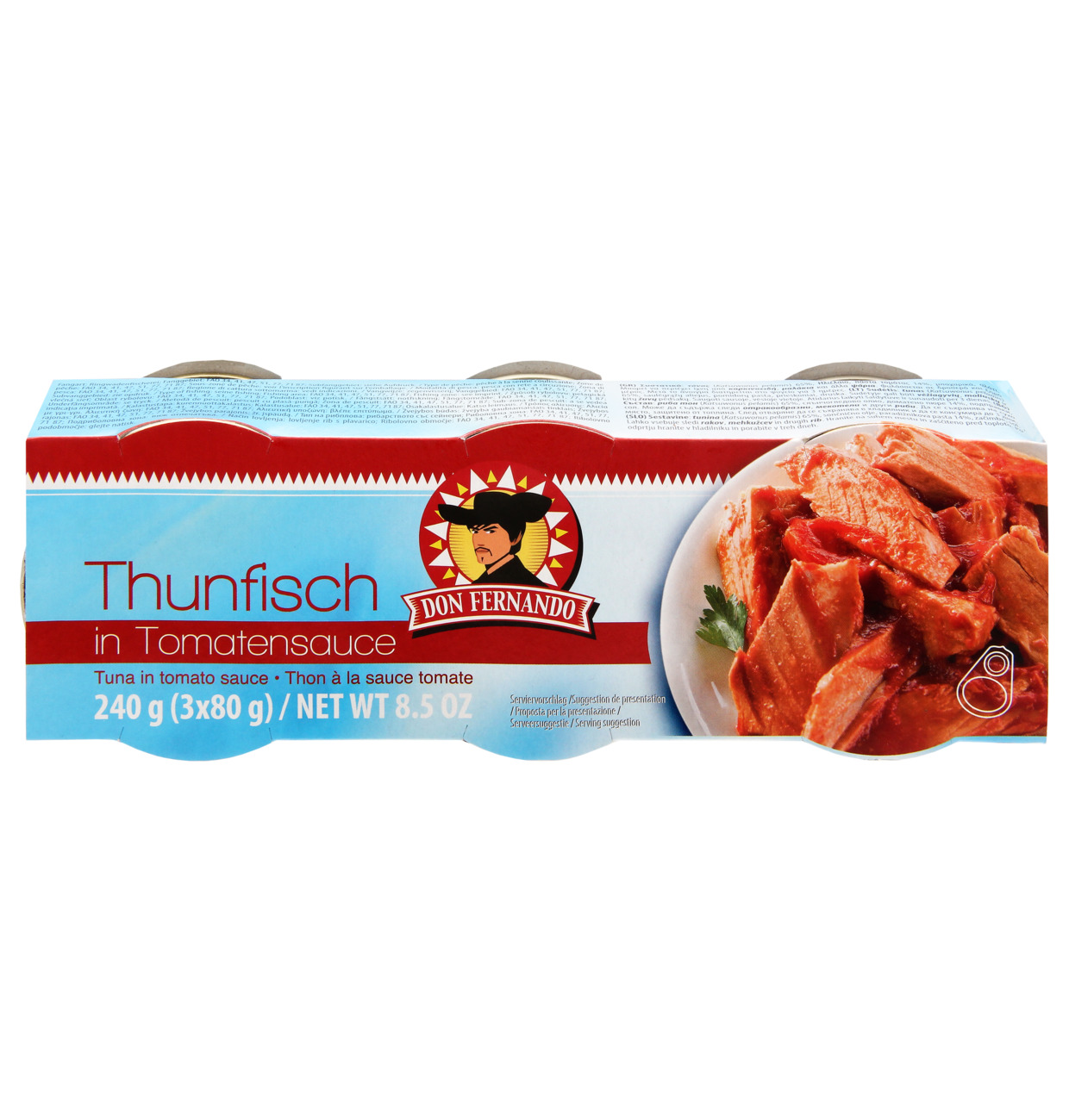 Don Fernando Thunfisch in Tomatensauce 240g (3x80g) MHD 22.01.29