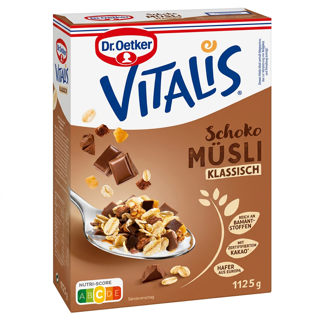 Müsli, Schoko, Klassisch, Hafer, Löffelportion
