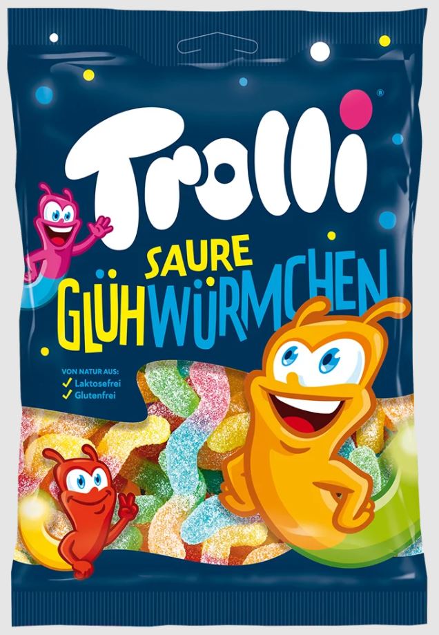 Trolli Saure Glühwürmchen 1kg  Fruchtgummi