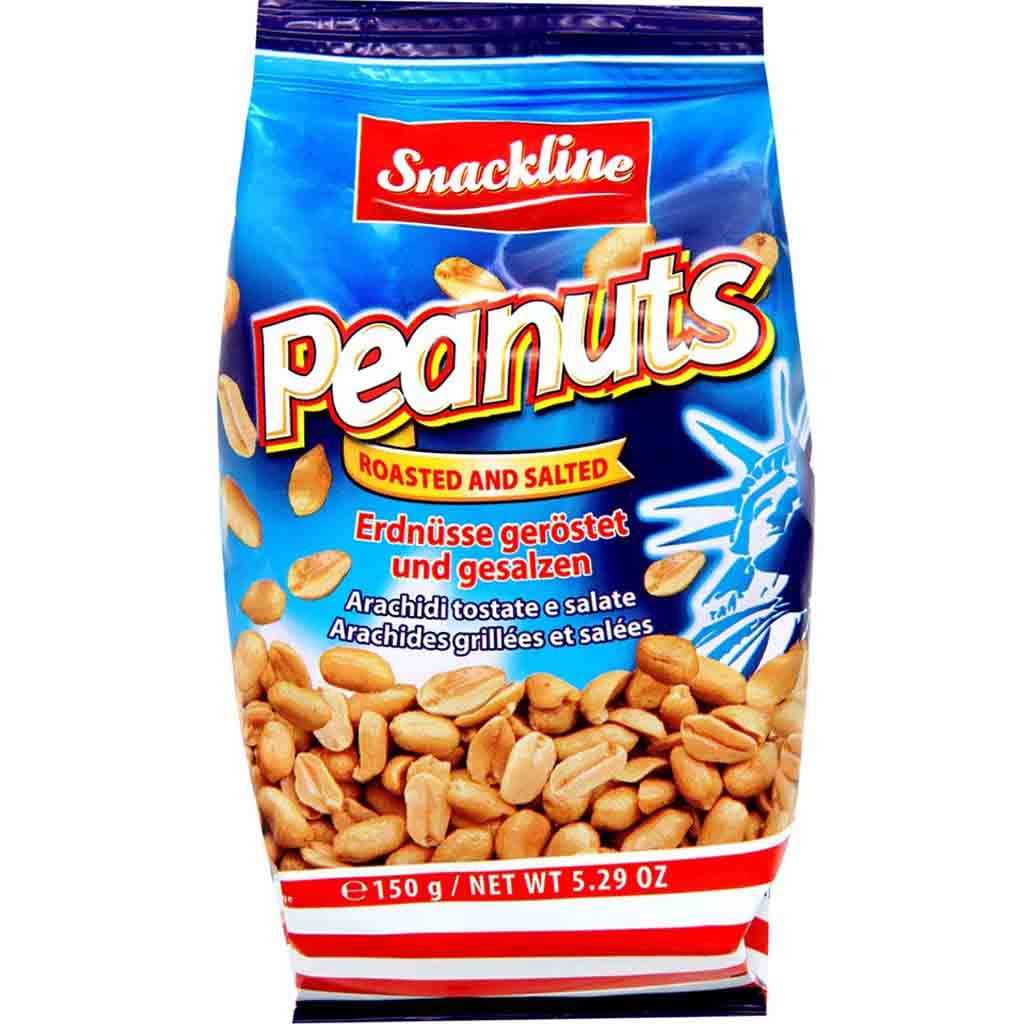 Snackline Erdnüsse geröstet & gesalzen 150g MHD 30.06.27