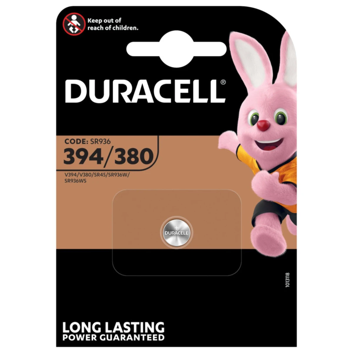 Duracell Silberoxid Knopfzelle SR936SW / SR45 / D394 Batterie 1,55V – 1er Blister MHD 30.12.26