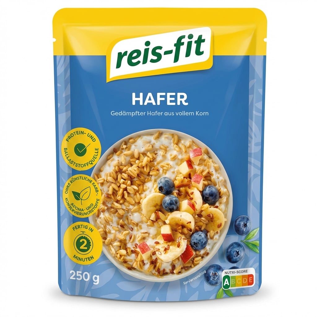 reis-fit Hafer Gedämpfter Hafer 250g
