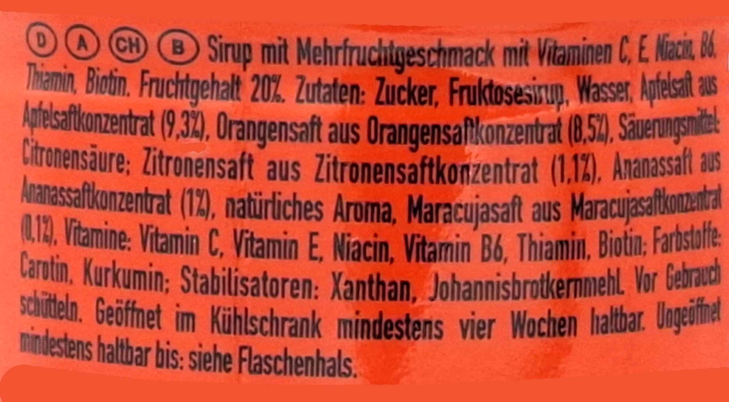 Capri-Sun SIRUP Multi Vitamin 6x600ml = 3,6L