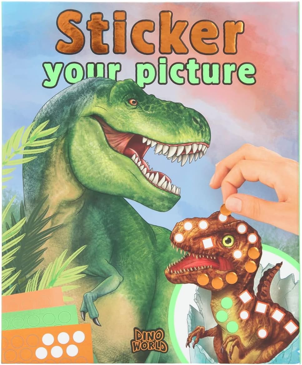 Dinosaurier Aufkleber, T-Rex, Dinosaurier Figur, Stickers Dino, Dino World