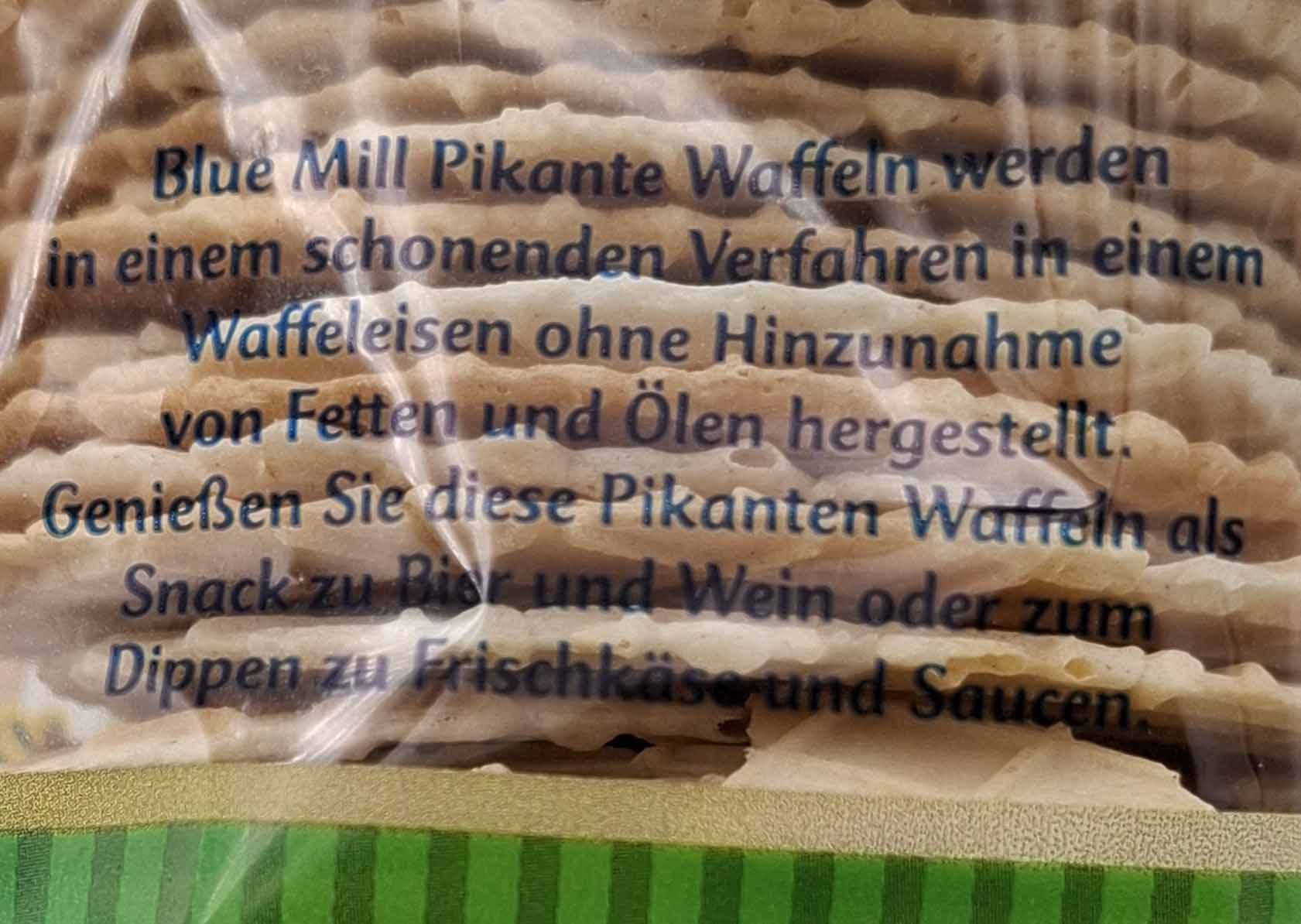 Blue Mill Pikantes Feingebäck mit Kümmel 125g Waffeln