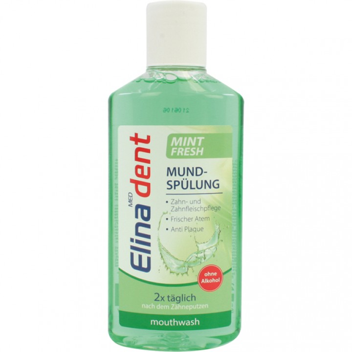 Zahn Mundspülung Elina 500ml Mint Fresh ohne Alcohol MHD 31.12.25