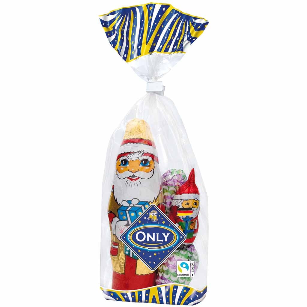 Only Weihnachtsmann Milchschokolade Mix 100g MHD 30.06.28