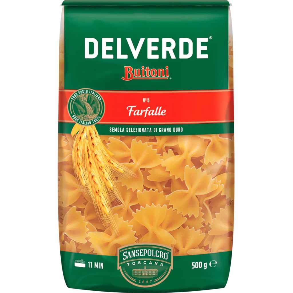 Delverde Buitoni Nudeln Farfalle 500g MHD 30.06.29