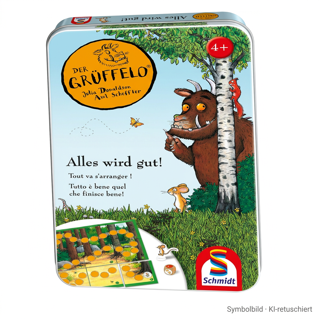 Kinderbuch, Geschichte, Grüffelo, Metallbox, 4+ Alter
