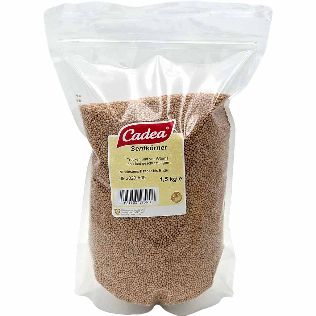 Senfkörner, Senfkörner-Pulver?, Trocken, 1,5 kg, Lebensmittel