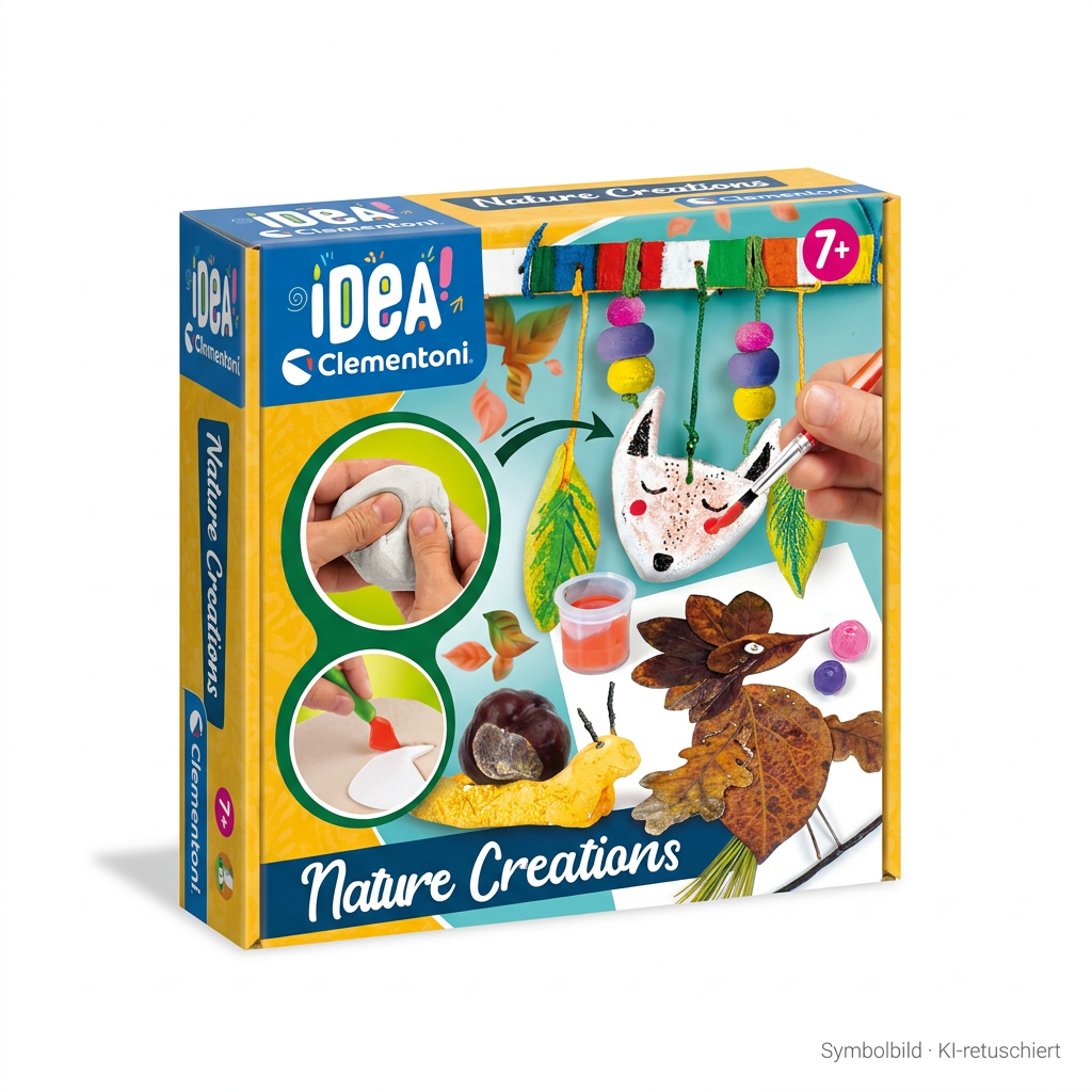 Nature Creations, Knete, Naturkunst, DIY-Kit, Clementoni