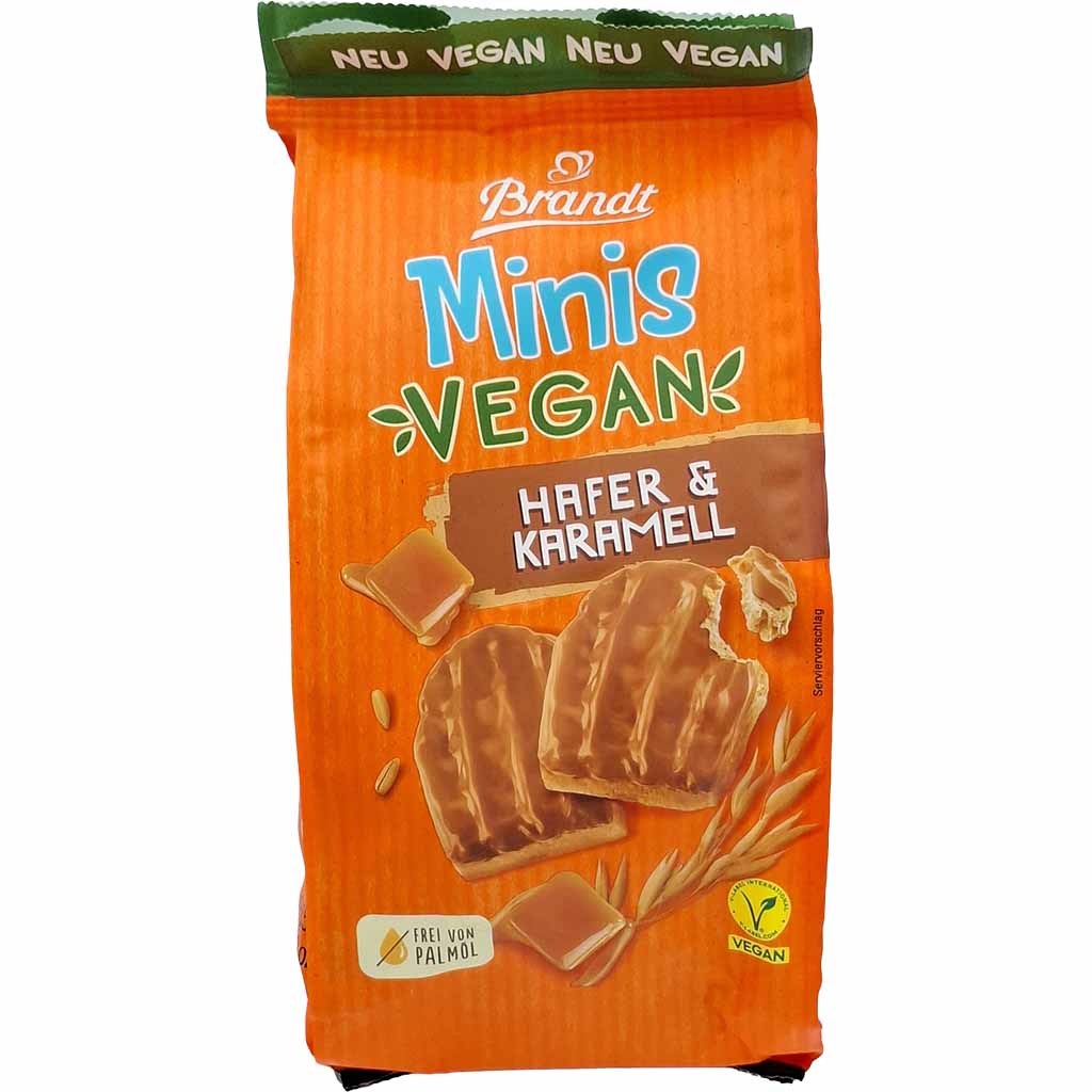 vegan, Hafer, Karamell, Snack, Minis