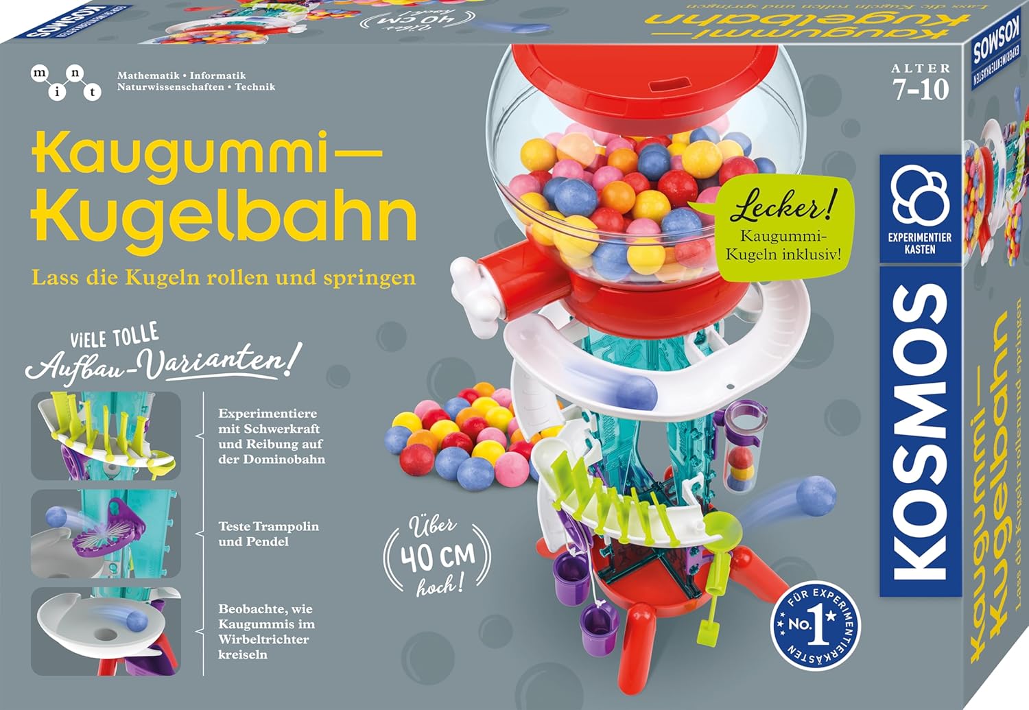 Kaugummi-Kugelbahn, Kugelbahn, Experimentierkasten, Kaugummi, Spielzeugbau