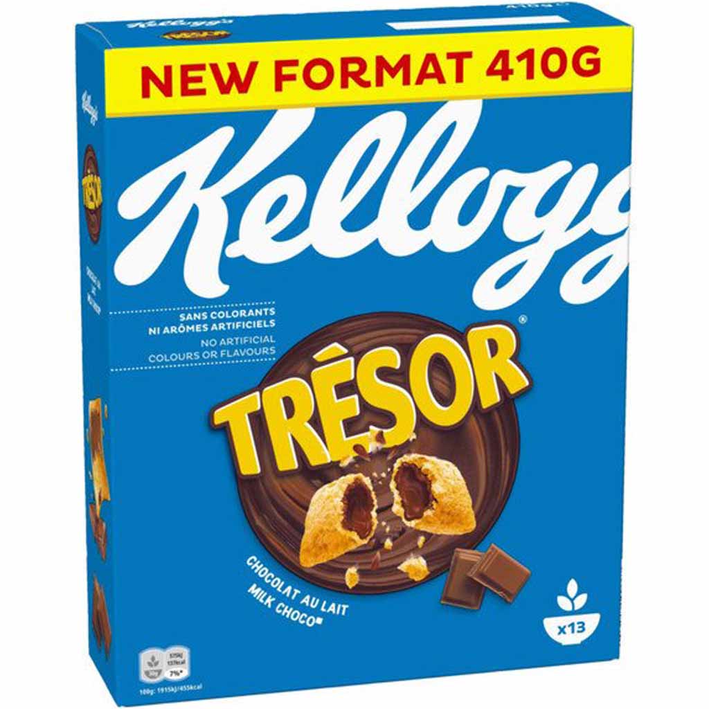 Kelloggs Tresor Milk Choco 410g MHD 03.10.26