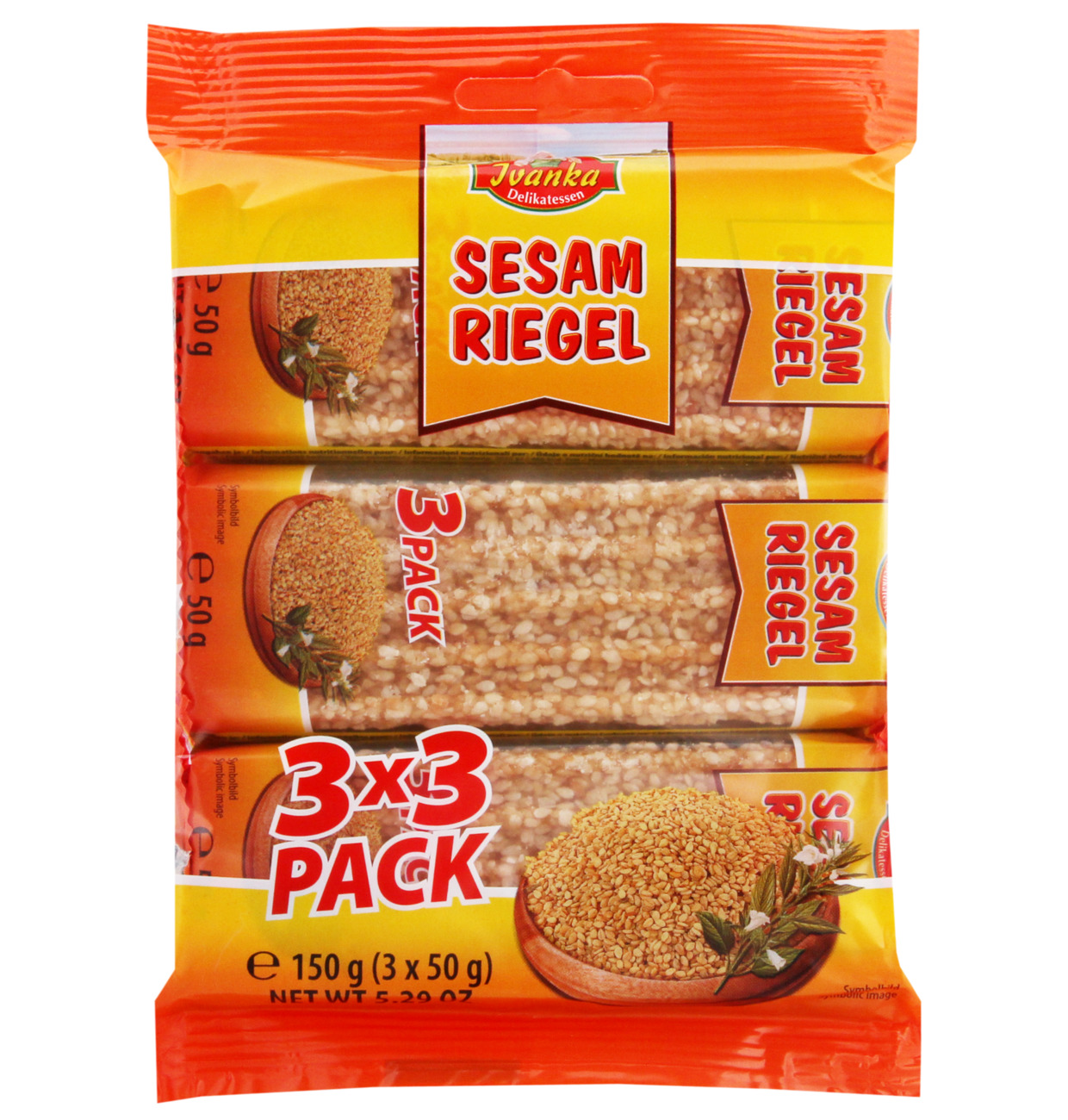 Ivanka Karamellisierter Sesamriegel 150g (3x50g) MHD 22.04.28