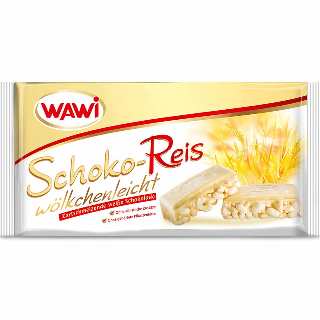 30x Wawi Schoko-Reis wölkchenleicht weiße Schokolade á 40g=1,2kg MHD 30.09.27