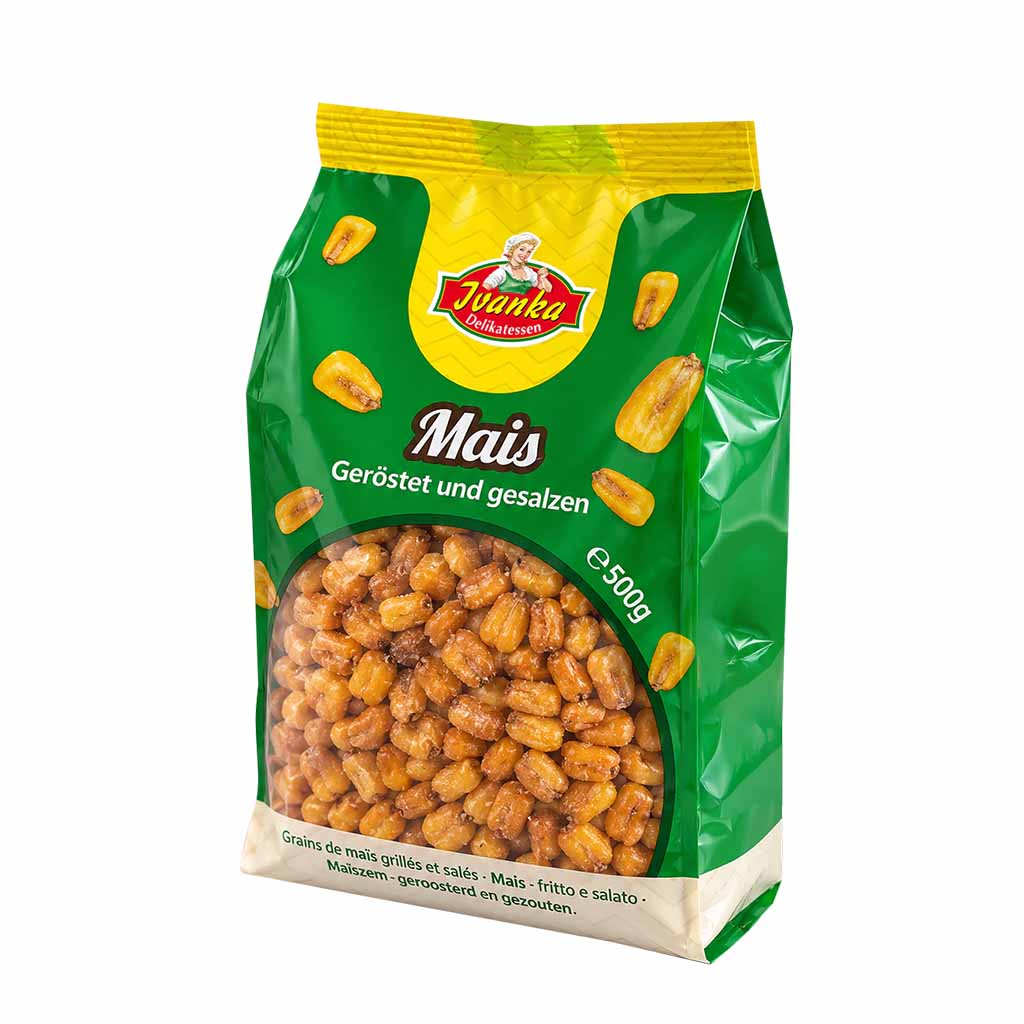 Mais, Geröstet, gesalzen, Snack, 500g