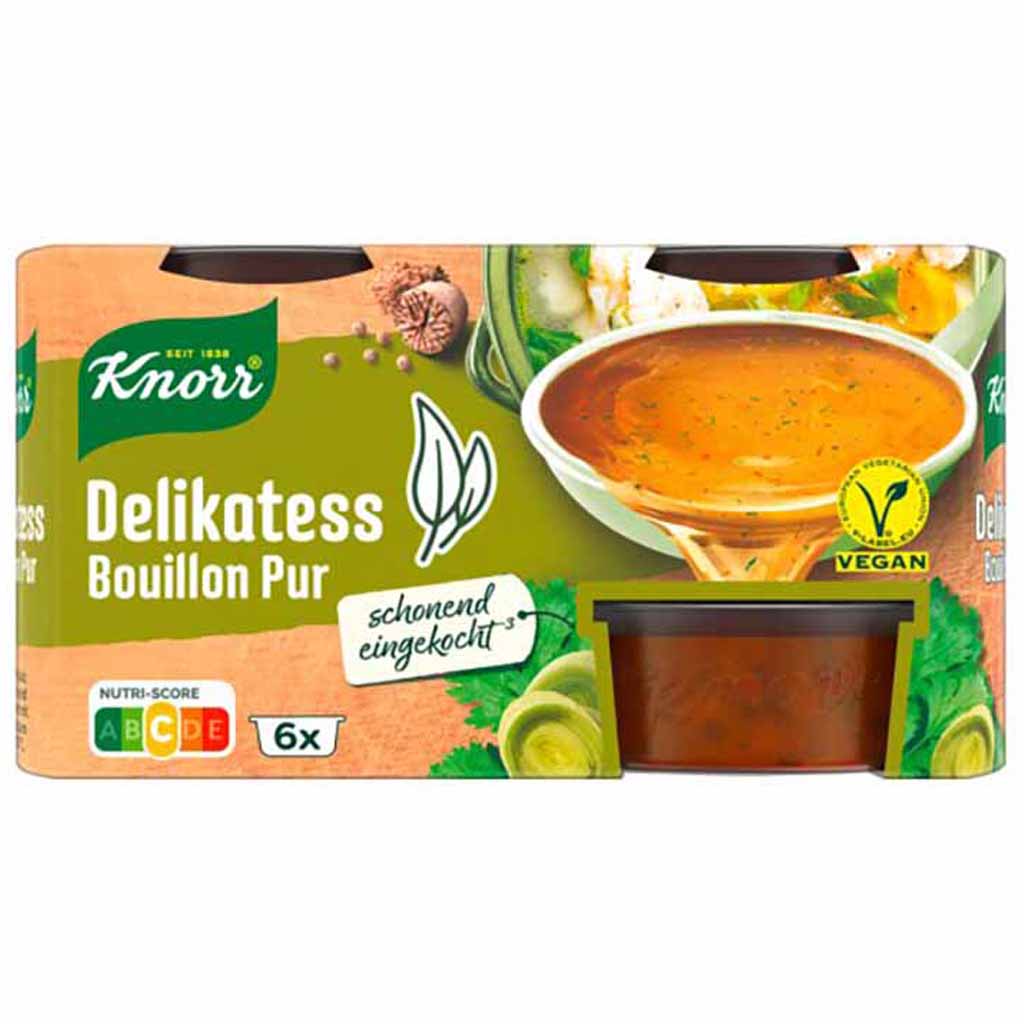 Delikatess, Brühe, Gemüsesuppe, Vegan, 6x Portionen