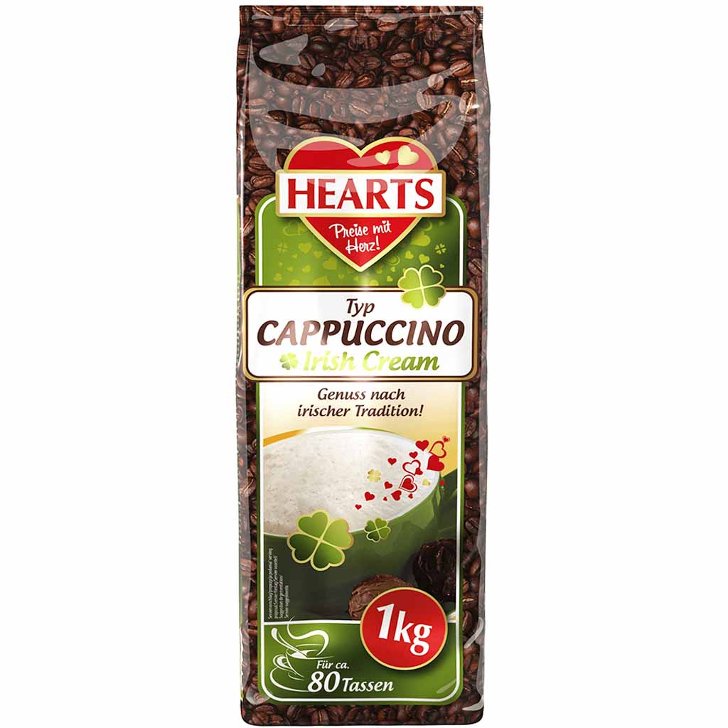 Hearts Cappuccino Pulver Irish Cream 1kg MHD 11.09.27
