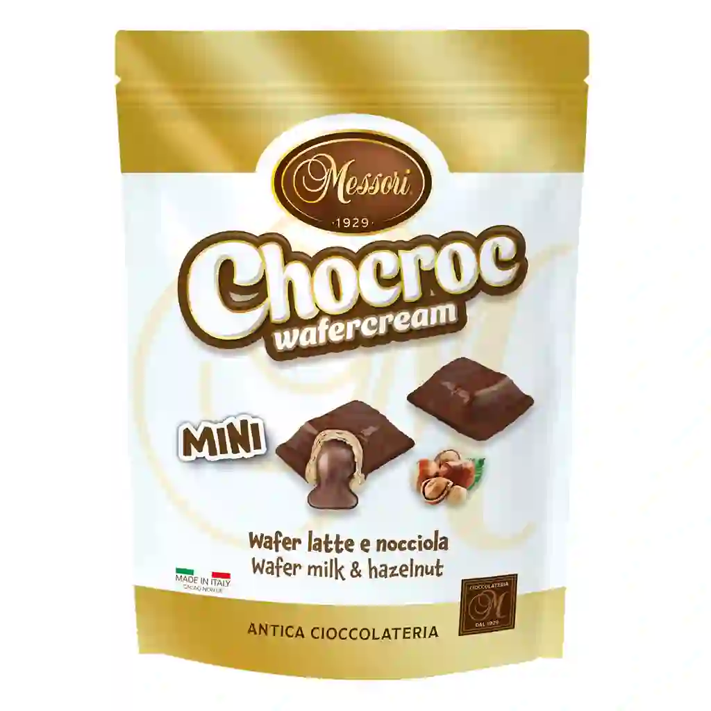 Messori Chocroc Mini Waffel Milch & Haselnuss 16x6g = 96g MHD 10.06.27