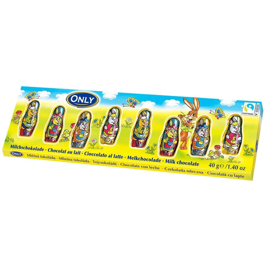 Only Milchschokolade Osterhasen 8er 40g MHD 31.12.27